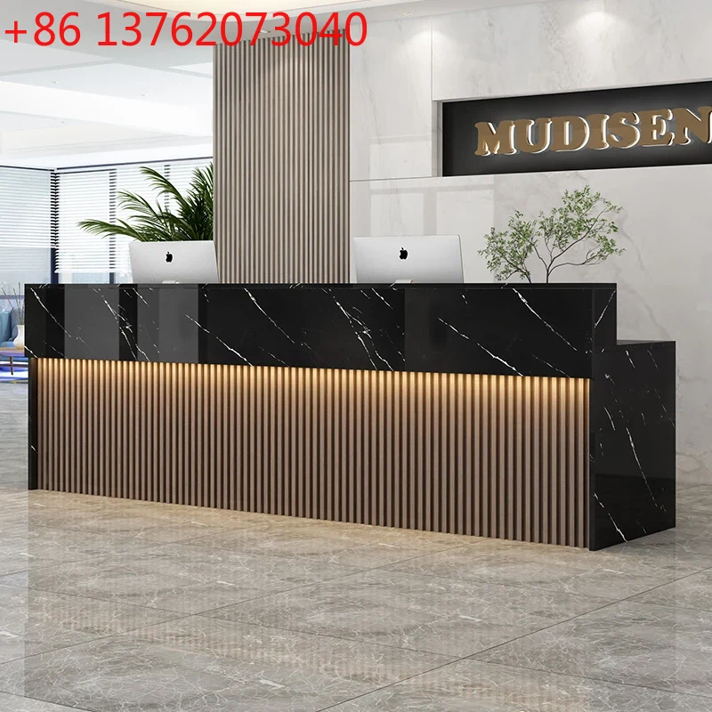 Office Furniture Center - American Retro Reception Desks Nordic Luxury