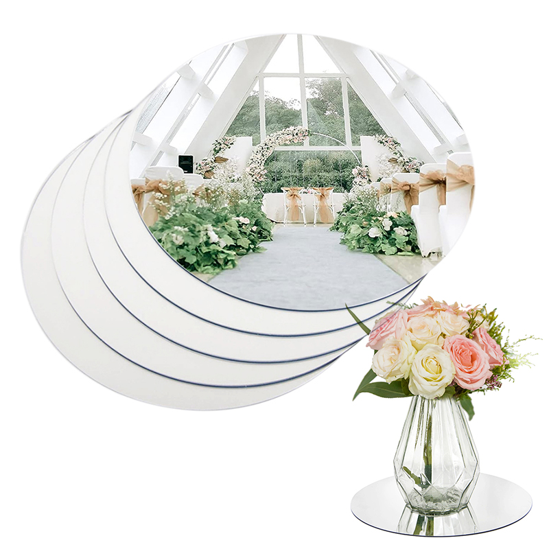 20cm Round Mirror Glass Tray   - Conference Table Round review and price