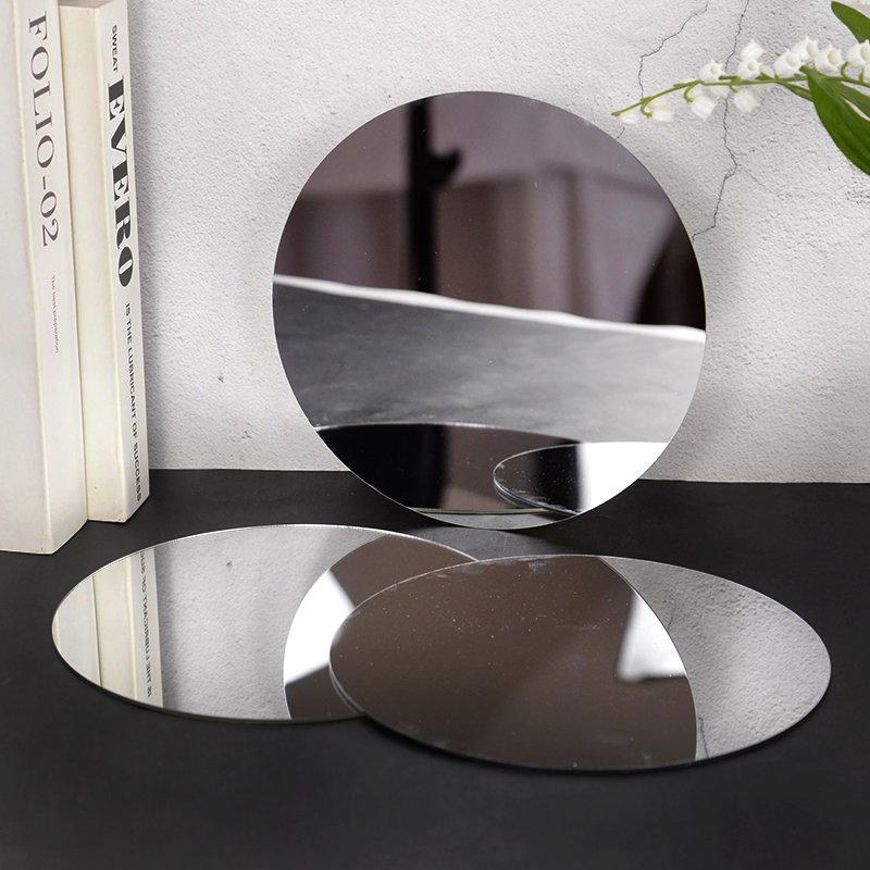 20cm Round Mirror Glass Tray   - Conference Table Round review and price