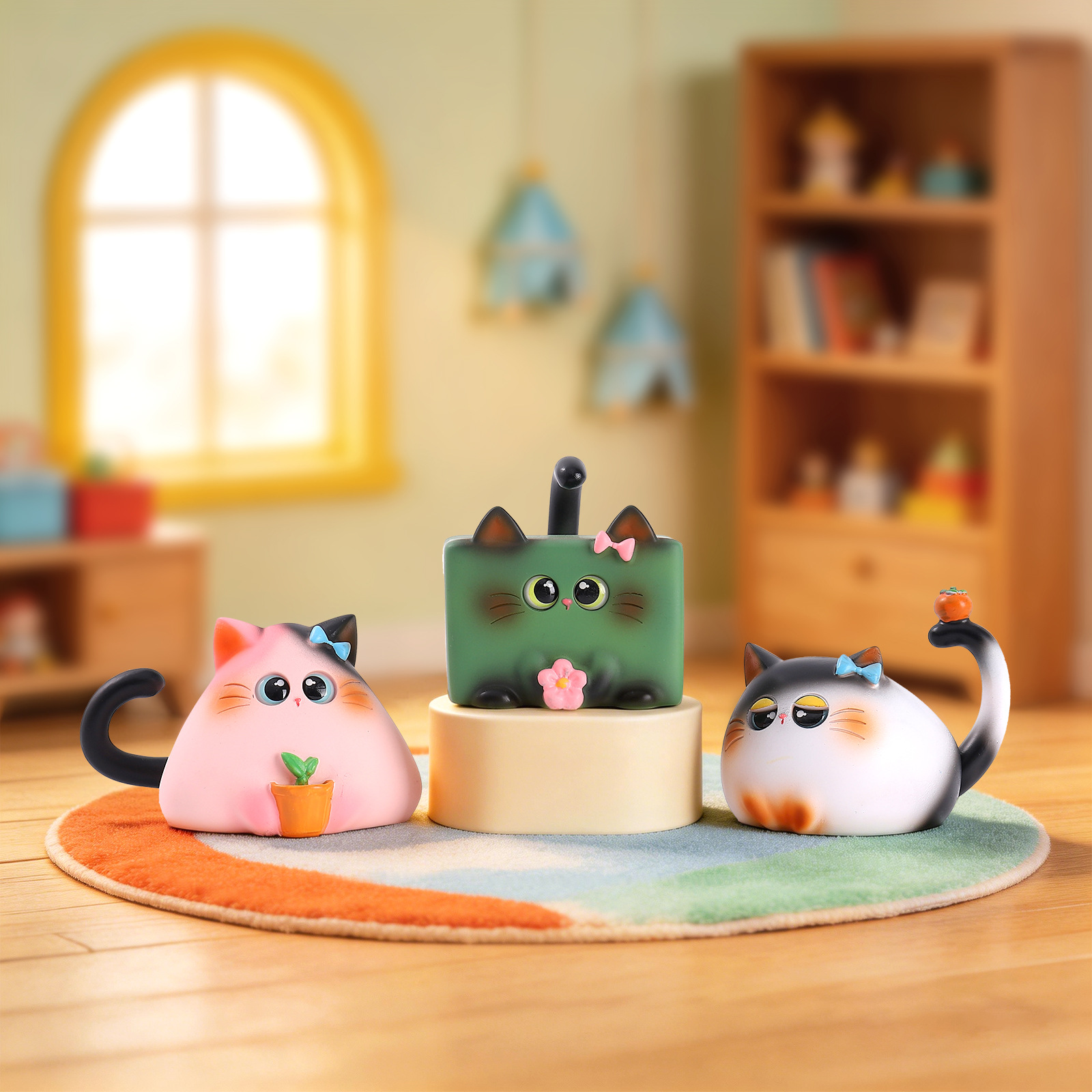 Blind Box Cat Figurine Resin C - Office Furniture Design review and price