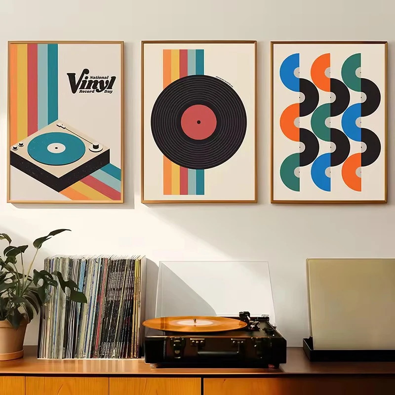 Mid Century Vinyl Record Canva - Office Furniture Design review and price