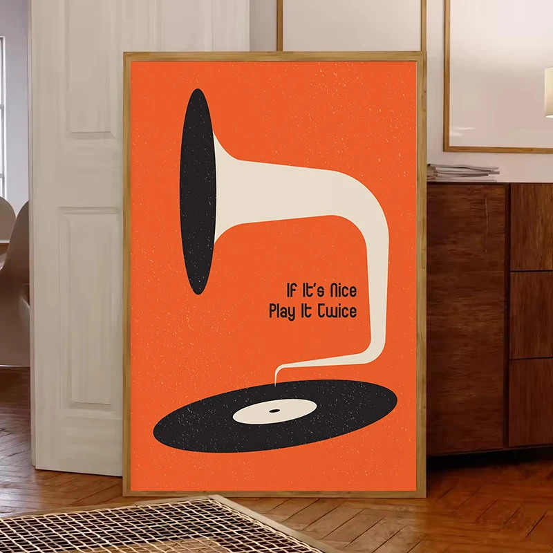 Mid Century Vinyl Record Canva - Office Furniture Design review and price