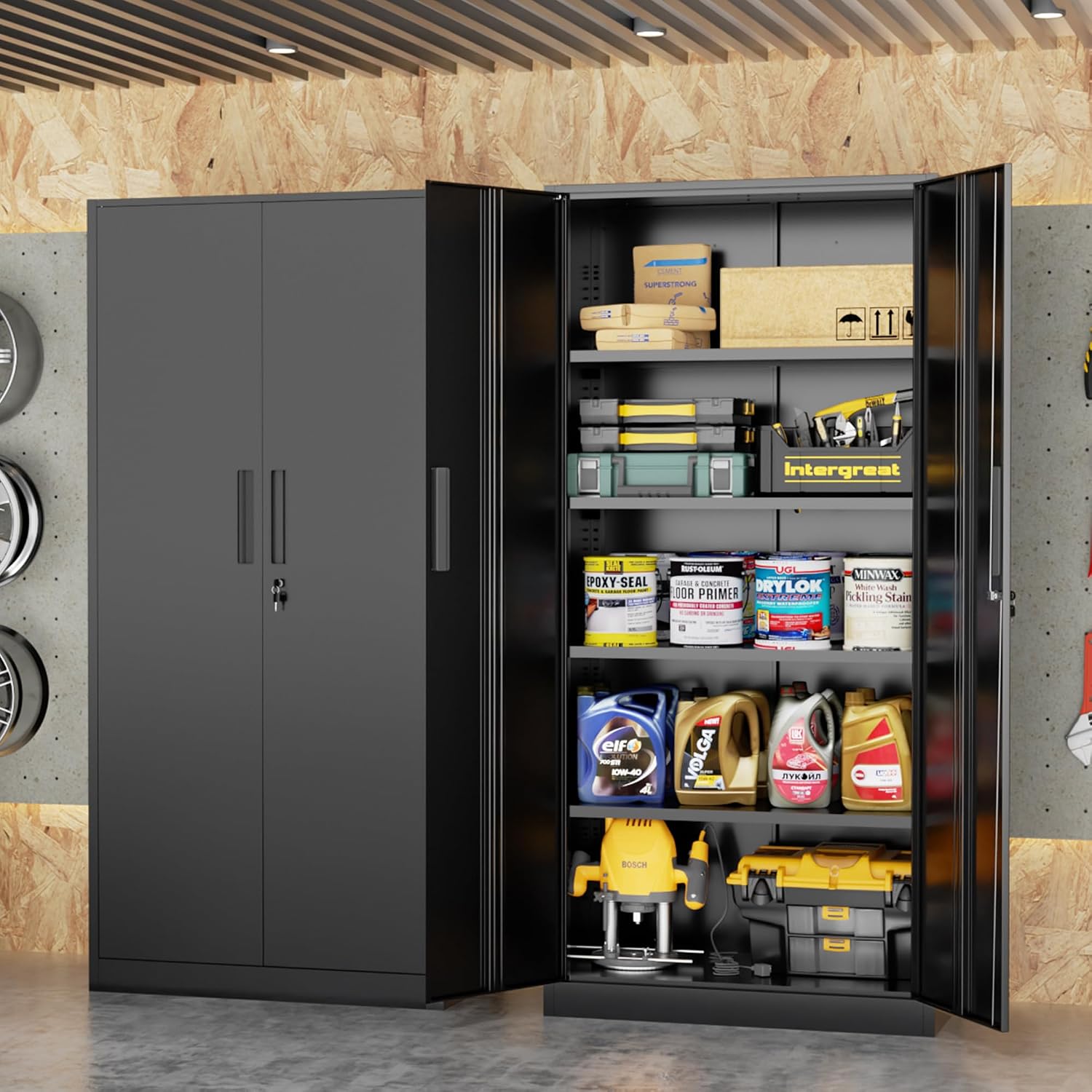 Tall Metal Storage Cabinet Org - Office Furniture Cabinets review and price