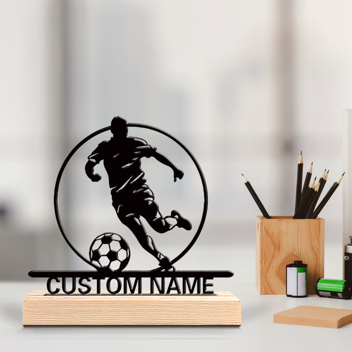 Custom Soccer Player Metal Sta - Office Furniture Design review and price