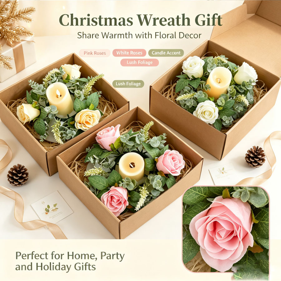 Artificial Rose Wreath Shaped  - Conference Table Round review and price