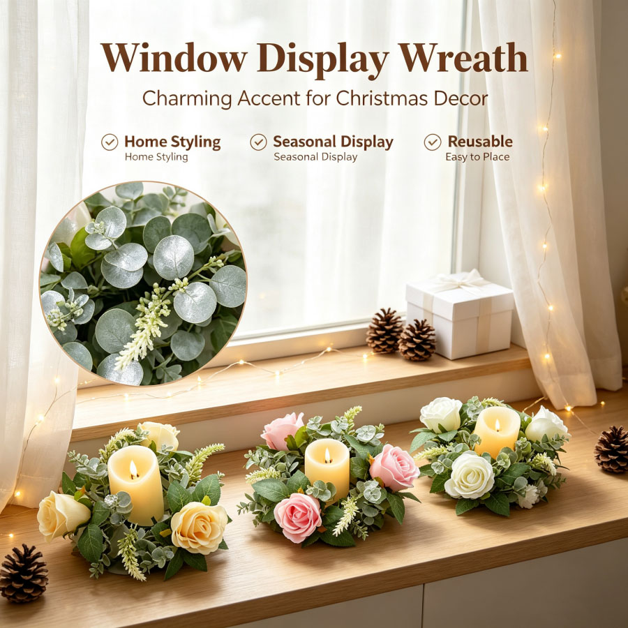 Artificial Rose Wreath Shaped  - Conference Table Round review and price