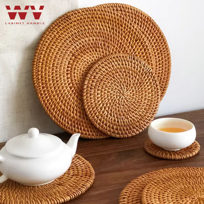 10-20cm Pot Mats Handwoven Rat - Conference Table Round review and price